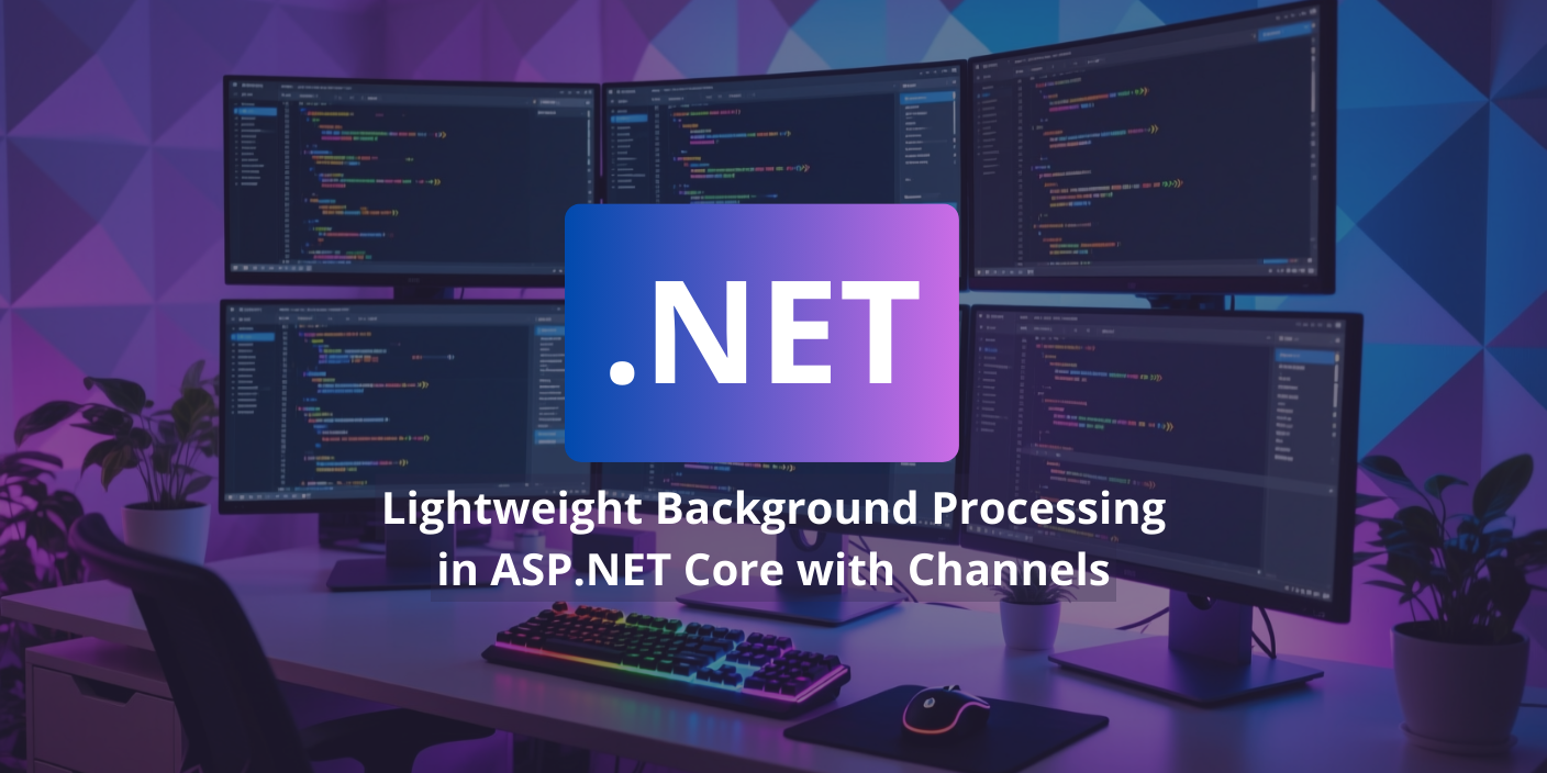 ASP.NET Core Channels for efficient background processing with producer-consumer patterns